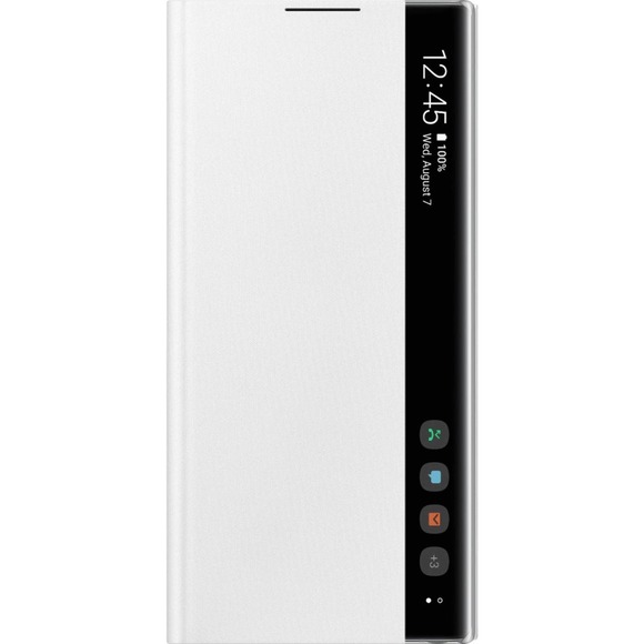 Samsung - S-View Flip Cover Case for Samsung Galaxy Note10 Cell Phones - White